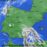 imagens de sat&eacute;lite de Portugal