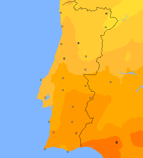 temp. máx. Portugal