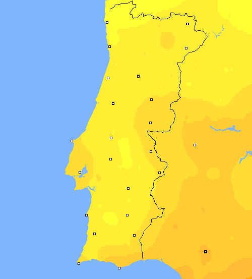 temp. m&iacute;n. Portugal