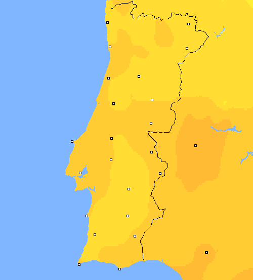 temp. m&iacute;n. Portugal